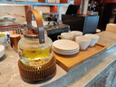 唐豐創(chuàng  )意溫茶爐蠟燭加熱餐廳酒店高端保溫水果花茶暖茶爐圍爐煮茶套裝大號風(fēng)琴溫茶器+優(yōu)雅提梁壺透明 曬單實(shí)拍圖