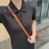 Calvin KleinJeans25春夏女士氣質(zhì)休閑通勤ck羅紋顯瘦針織POLO連衣裙47B211G UB1-太空黑 S 曬單實(shí)拍圖