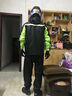 颯望德國摩托車雨衣雨褲套裝全身防暴雨分體式男女電動瓶車加大加厚 【暗夜綠】雙層防暴雨人車分離戶外便攜 3XL 建議（160-180）斤 曬單實拍圖