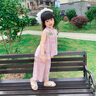 G.DUCKKIDS漢服女童棉綢套裝夏季2025新款洋氣時(shí)髦兒童新中式夏裝女寶兩件套 粉色 棉綢縮水，拍大一碼 130 cm 曬單實(shí)拍圖