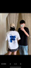 FILA FUSION斐樂官方潮牌情侶款針織短袖衫2025夏季男女寬松純棉涼感T恤 曬單實(shí)拍圖