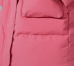 笛莎（DEESHA）童裝女童舒適保暖羽絨服2024冬季新款小女孩時(shí)尚中長款連帽羽絨服 柔粉色 140 曬單實(shí)拍圖