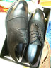 零度尚品寬腳男鞋新品大頭鞋商務(wù)休閑鞋工裝鞋頭層牛皮加絨保暖休閑皮鞋 四季款-黑色 43 偏大一碼 曬單實(shí)拍圖