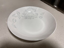 玉蝶骨瓷盤子菜盤家用陶瓷深盤子創(chuàng)意飯盤湯盤飯盤圓形碟子套裝餐具 愛麗絲飯盤 4個 8英寸 曬單實拍圖