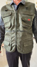 稻草人春秋中年男士V領(lǐng)馬甲多口袋坎肩背心馬甲爸爸裝戶(hù)外攝影釣魚(yú)馬夾 綠色 四季款 2XL 建議135-155斤左右 曬單實(shí)拍圖