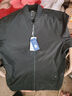 羅蒙（ROMON）棒球領(lǐng)休閑夾克衫男士秋冬中青年短款百搭干部防風(fēng)外套 黑色 3XL (190) 建議150-170斤 曬單實(shí)拍圖