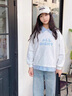 G.DUCKKIDS小黃鴨女童套裝2025新款兒童時(shí)髦春裝洋氣休閑衛(wèi)衣中大童春秋兩件 麻灰色牛仔褲套裝 170 曬單實(shí)拍圖