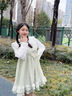 森女部落原創(chuàng)甜美風蕾絲花2025新款春季女裝 連衣裙（單件） L 曬單實拍圖