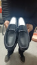 老爺車(chē)(WECKER） 高端男鞋商務(wù)休閑皮鞋男士真皮豆豆鞋頭層牛皮駕車(chē)鞋子 黑色  42 曬單實(shí)拍圖
