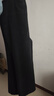UR冬季新款女裝時(shí)髦蝴蝶結高腰喇叭牛仔長(cháng)褲UYY840083 正黑 28 曬單實(shí)拍圖
