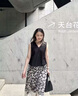 艾柔丹夏季新款韓版氣質(zhì)顯瘦無袖海邊度假溫柔風(fēng)百搭半身裙子兩件套套裝 兩件套 S 曬單實(shí)拍圖
