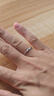 珍尚銀中國黃金情侶對戒S925銀戒指男女結訂婚紀念生日禮物送女朋友老婆 曬單實(shí)拍圖