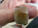 可玉可求 和田玉戒指 青白色帶糖皮玉扳指男 玉石戒指指環(huán)珠寶玉器 款三 約22毫米 Z1976z 曬單實拍圖