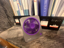 聯(lián)想【熱銷(xiāo)NO.1｜2025款制冷空調扇】桌面小風(fēng)扇超靜音家用空氣循環(huán)扇辦公室宿舍usb充電超長(cháng)續航風(fēng)寶 堇灰紫【插電款】10倍空調級冷風(fēng)丨頂配降噪 曬單實(shí)拍圖