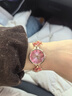 時光一百（TIME100）手表女小眾伸縮鏈高級感手鏈表生日禮物百搭學(xué)生石英表七夕送女友 淺粉色（可愛風(fēng)） 曬單實拍圖