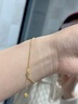 中國(guó)黃金（CHINA GOLD）18K金手鏈女款經(jīng)典百搭麻花素圈手飾品節(jié)日生日禮物送女友愛人 18k麻花素鏈 曬單實(shí)拍圖