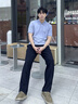 九牧王男裝短袖T恤男[涼感速干]2025夏季新款翻領(lǐng)半袖衫商務(wù)休閑上衣男 白色+修身版+TT2EV20117 L /175/96A(50) 曬單實(shí)拍圖