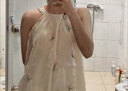 多想余裙子法式連衣裙女夏季2025新款長(zhǎng)裙碎花裙小個(gè)子高級(jí)感海邊沙灘裙 郁金香掛脖連衣裙 L 【建議110-125斤】 曬單實(shí)拍圖