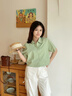 名創(chuàng)優(yōu)品（MINISO）套裝女2025年新款夏季冰絲防曬襯衫短袖女上衣百搭流行運(yùn)動(dòng)兩件套 冰霜綠(純色)+冰霜綠(純色) L /165(防紫外線UPF50+) 曬單實(shí)拍圖