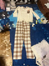 纖絲鳥（TINSINO）兒童睡衣夏季男女童家居服套裝純棉中大童空調(diào)服衣服 口袋小熊 曬單實(shí)拍圖
