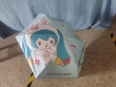 優(yōu)麗尚初音未來正版五折雨傘晴雨兩用遮陽傘加固加厚結(jié)實抗風(fēng)女生太陽傘 藍色坐著1把 初音萌趣五折傘 曬單實拍圖