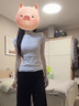 多想余正肩短袖女純棉短袖t恤女士?jī)?nèi)搭白色t恤打底衫純欲上衣辣妹半袖 辣妹正肩短袖【白色】 L 建議90-110斤 曬單實(shí)拍圖