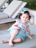 班喜迪兒童泳衣女孩夏季女童吊帶紗裙泳裝可愛(ài)甜美女寶寶溫泉連體游泳衣 粉色 100 曬單實(shí)拍圖