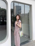 馬莎蘭緹（MashaLanti）單肩斜挎包女士包包女包大容量手拎手提包水桶菜籃子包生日禮物悠然綠 曬單實(shí)拍圖