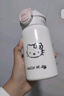 隆屋保溫杯女士可愛雙飲杯子男女學(xué)生水杯高顏值316不銹鋼網(wǎng)紅保溫杯 316米白保溫杯 3d貼+小貓貼 500ml 曬單實(shí)拍圖