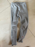 貝瑞加（Babyprints）女童打底褲兒童褲子女寶寶彈力長(zhǎng)褲女孩春秋底褲木耳邊 灰110 曬單實(shí)拍圖