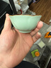 真跡開片陶瓷主人杯汝窯花瓣杯個人杯品茗杯家用茶杯功夫茶具配件 汝窯荷花杯-天青 曬單實(shí)拍圖