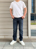 勁霸男裝2025春夏新款時尚棉感彈力休閑牛仔褲NQRN1525 深蘭 31 曬單實(shí)拍圖