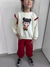 G.DUCKKIDS童裝哪吒衣服男童套裝春秋季2025新款卡通衛(wèi)衣褲子兩件套運(yùn)動(dòng)裝兒 哪吒花邊-女寶寶 90 尺碼1~2歲【 80-90cm】 曬單實(shí)拍圖