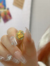 中國黃金（CHINA GOLD）黃金項鏈女士足金小熊吊墜純金七夕情人節(jié)禮物送女友老婆 足金小熊吊墜約1.5g*配銀鏈 曬單實拍圖