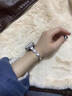 表帶哥適用蘋果手表表帶手鏈鏈條小清新apple watch S10/S9/iwatch series愛心鏈?zhǔn)奖礞溑Y物 銀白 曬單實(shí)拍圖