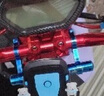 萬沁珊適用無極25款SR150S改裝多功能擴(kuò)展支架手機(jī)導(dǎo)航拓展平衡橫桿配件 黑色自動(dòng)鎖手機(jī)支架【車把款】 曬單實(shí)拍圖