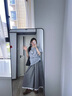 苒琦媽咪孕婦夏裝套裝2025新款夏季短袖T恤上衣女格子闊腿褲時(shí)尚洋氣時(shí)髦 灰色上衣+格子褲子（套裝） L 曬單實(shí)拍圖