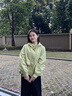 ORZUV品牌休閑風(fēng)衣外套女春秋新款氣質(zhì)韓版寬松百搭短款連帽夾克 綠色 L 曬單實(shí)拍圖