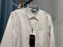 恒源祥100%純棉免燙長(cháng)袖白襯衫男士高檔春秋季商務(wù)休閑正裝西裝襯衣男裝 F56-9801長(cháng) 袖純白色平紋有口袋 100%純棉 40 [體重135斤-145斤] 曬單實(shí)拍圖