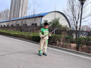 ASK JUNIOR兒童套裝男童25年秋漸變字印花長(zhǎng)袖衛(wèi)衣長(zhǎng)褲兩件 果綠色 140 曬單實(shí)拍圖