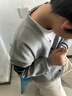 哈羅小黃鴨（G.DUCKKIDS）男童開衫毛衣針織衫春裝兒童外套春秋款2025新款春季男孩洋氣線衫 霧霾灰 120 cm 曬單實拍圖
