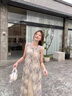 莫代爾新中式拼接假兩件背心連衣裙女夏季2025新款復(fù)古氣質(zhì)百搭A(yù)字長裙 圖片色 M 100-115斤 曬單實(shí)拍圖