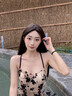 JIOESC泳衣女2025新款連體辣妹性感吊帶連衣裙遮肚顯瘦御姐氣質溫泉泳裝 復古花色連體泳衣【80斤-120斤】 曬單實拍圖