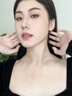 Grace Girl鉑金PT950項(xiàng)鏈女莫桑白金靈動(dòng)吊墜輕奢走心生日禮物送女友老婆 鉑金星月項(xiàng)鏈+輕奢禮盒 曬單實(shí)拍圖