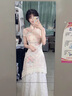 朶云離【店鋪】淺春系新中式改良旗袍女2025夏新款蕾絲假兩件絕美鏤空碎 杏色 旗袍連衣裙 【假兩件】 M 曬單實拍圖