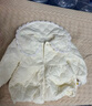 班喜迪女童棉服外套冬裝2025新款寶寶洋氣加絨夾棉小童棉襖冬季兒童棉衣 米色 100 cm 曬單實拍圖