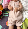 OAK FAMILY新生兒連體衣夏季100%純棉嬰兒無袖哈衣寶寶爬服 粉色 90cm 曬單實(shí)拍圖