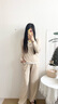 有棵樹(shù)女士睡衣女秋季棉莫寬松假兩件可外穿柔順純色家居服套裝2025新款 曬單實(shí)拍圖