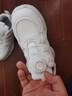 李寧熱售旋轉紐扣女童鞋子春秋季兒童運動(dòng)鞋學(xué)生跑步鞋女孩小白鞋老爹 S-513米白 皮面 26 碼 曬單實(shí)拍圖