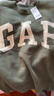 GAP男女裝春秋洋氣提花logo圓領(lǐng)針織衫美式寬松毛衣609274 曬單實(shí)拍圖